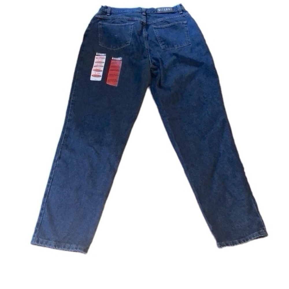 VINTAGE GITANO HIGH WAISTED RELAXED FIT DENIM JEANS BLUE PLUS SIZE 14 BLUE NEW